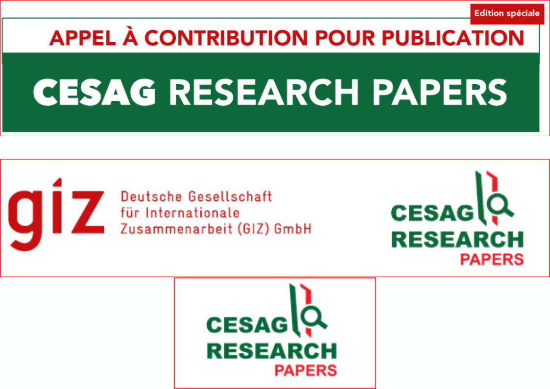 Appel à contribution pour publication CESAG RESEARCH PAPERS