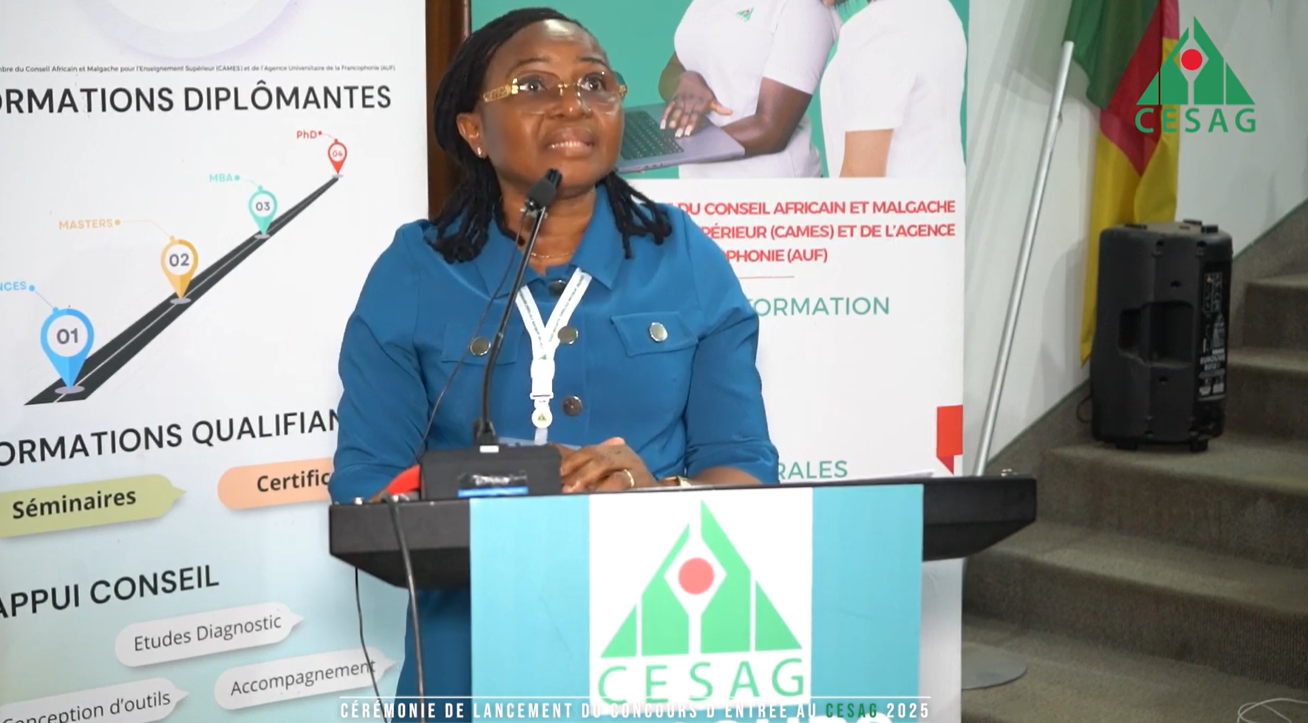 Discours officiel de lancement du concours <br/>  Pr Rosaline Dado WOROU HOUNDEKON