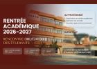 Avis aux étudiants du CESAG : Rencontre institutionnelle de rentrée obligatoire