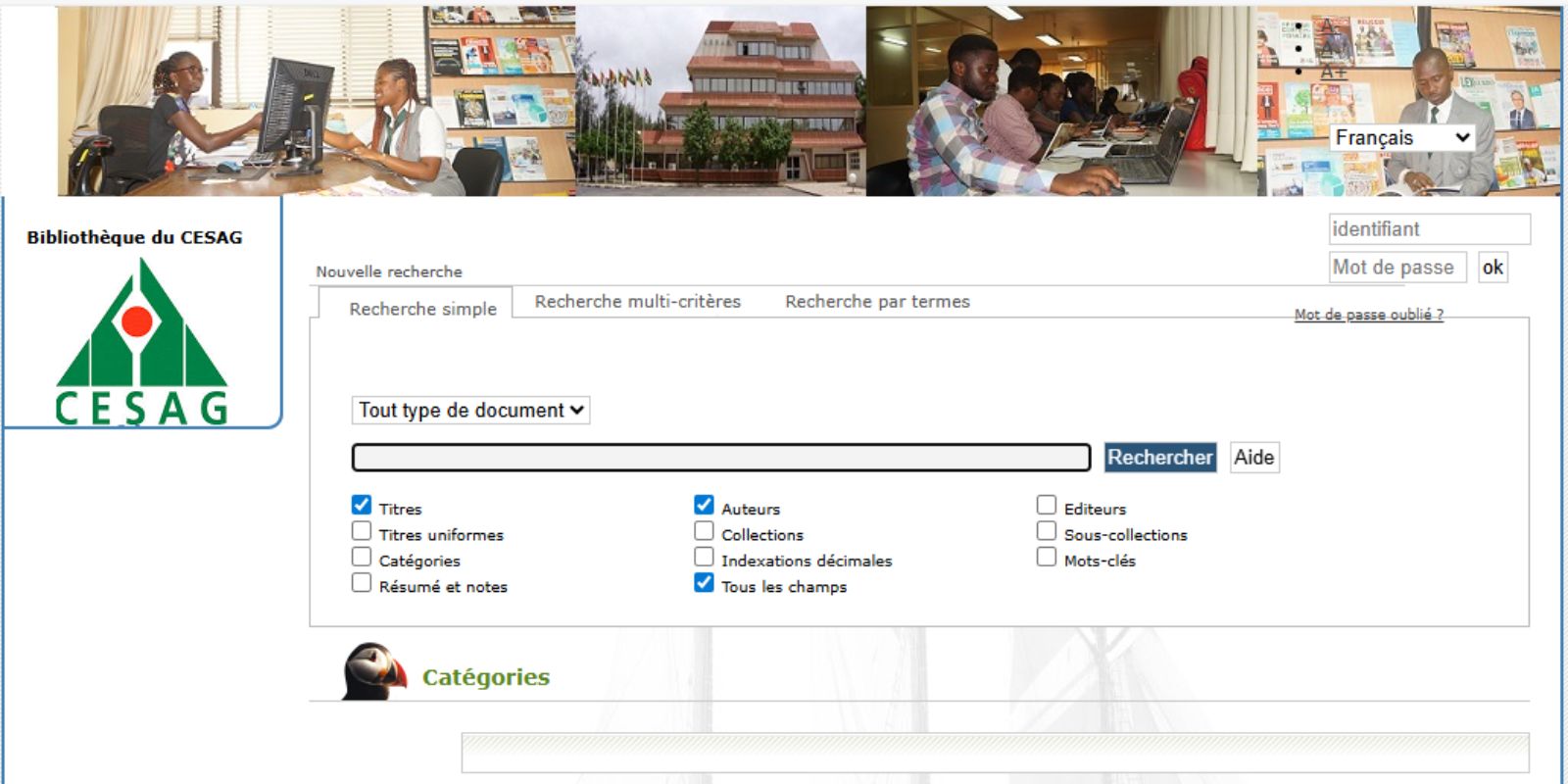 Bibliothèque du cesag